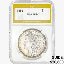 1886 Morgan Silver Dollar PGA MS68