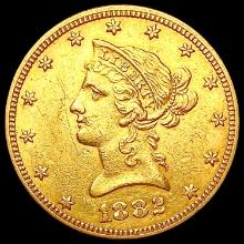 1882 $10 Gold Eagle CLOSELY UNCIRCULATED