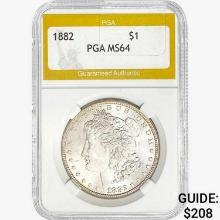 1882 Morgan Silver Dollar PGA MS64