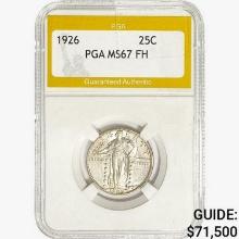 1926 Standing Liberty Quarter PGA MS67 FH