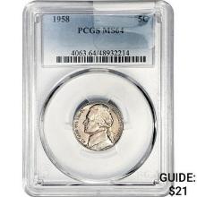 1958 Jefferson Nickel PCGS MS64