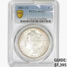 1882-CC Morgan Silver Dollar PCGS MS65