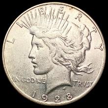 1928-S Silver Peace Dollar CLOSELY UNCIRCULATED