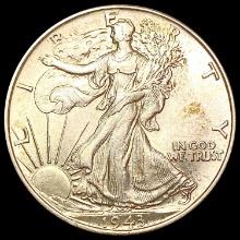 1943 Walking Liberty Half Dollar CHOICE AU