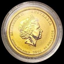 2014 Australia 1/10oz Gold $15 GEM PROOF