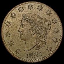 1827 Coronet Head Large Cent CLOSELY UNCIRCULATED