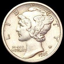 1916-D Mercury Dime CHOICE AU