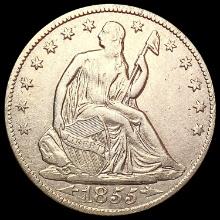 1855-O Seated Liberty Half Dollar CLOSELY UNCIRCUL