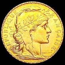 1910 France .1867oz Gold 20 Francs GEM BU