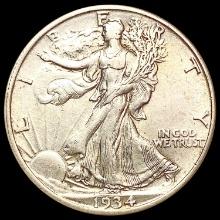 1934-D Walking Liberty Half Dollar CLOSELY UNCIRCU