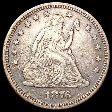 1876-S Seated Liberty Quarter NEARLY UNCIRCULATED