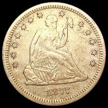 1877-S Seated Liberty Quarter NEARLY UNCIRCULATED