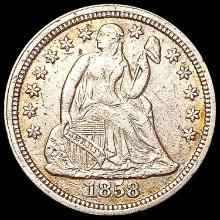 1858 Seated Liberty Dime CLOSELY UNCIRCULATED