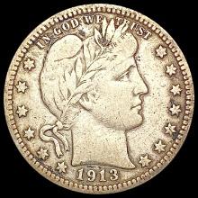 1913 Barber Quarter LIGHTLY CIRCULATED