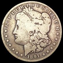 1891-CC Morgan Silver Dollar NICELY CIRCULATED