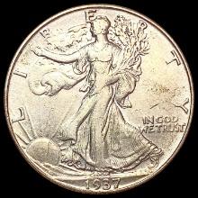 1937-D Walking Liberty Half Dollar CLOSELY UNCIRCU