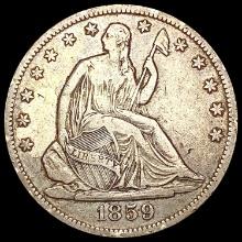 1859-S Seated Liberty Half Dollar LIGHTLY CIRCULAT