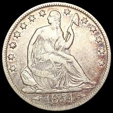 1854-O Seated Liberty Half Dollar LIGHTLY CIRCULAT