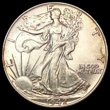 1942 Walking Liberty Half Dollar CHOICE AU