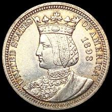 1893 Isabella Silver Quarter UNCIRCULATED