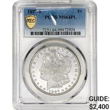 1897-S Morgan Silver Dollar PCGS MS64 PL