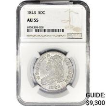 1823 Capped Bust Half Dollar NGC AU55