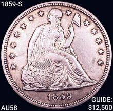 1859-S Seated Liberty Dollar