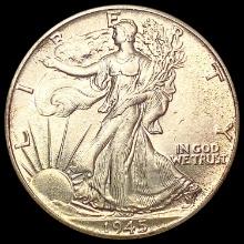 1945 Walking Liberty Half Dollar CHOICE AU