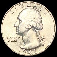 1941-D Washington Silver Quarter UNCIRCULATED