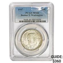 1947 Booker T Half Dollar PCGS MS66