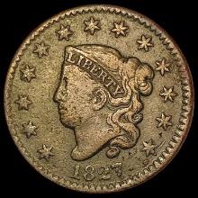 1827 Coronet Head Large Cent LIGHTLY CIRCULATED