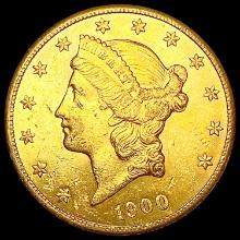 1900-S $20 Gold Double Eagle CHOICE AU