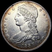 1837 Capped Bust Half Dollar NEARLY UNCIRCULATED