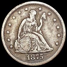 1875-S Twenty Cent Piece NEARLY UNCIRCULATED