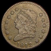 1812 Classic Head Large Cent NEARLY UNCIRCULATED