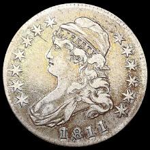 1811 Capped Bust Half Dollar LIGHTLY CIRCULATED