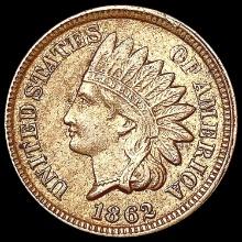 1862 Indian Head Cent CHOICE AU