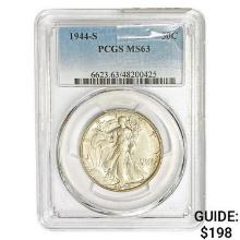 1944-S Walking Liberty Half Dollar PCGS MS63