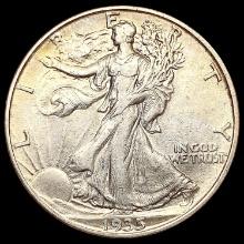 1935-D Walking Liberty Half Dollar NEARLY UNCIRCUL