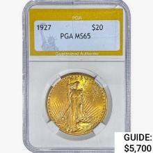 1927 $20 Gold Double Eagle PGA MS65