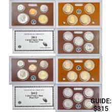 2011-2012 Clad US Proof Sets [28 Coins]