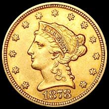 1878 $2.50 Gold Quarter Eagle CLOSELY UNCIRCULATED