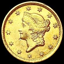 1853-O Rare Gold Dollar CHOICE AU