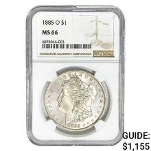 1885-O Morgan Silver Dollar NGC MS66