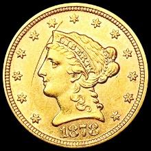 1878 $2.50 Gold Quarter Eagle CLOSELY UNCIRCULATED