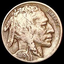 1918-S Buffalo Nickel LIGHTLY CIRCULATED