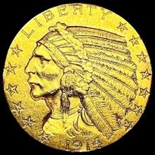 1914 $5 Gold Half Eagle UNCIRCULATED