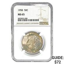 1958 Franklin Half Dollar NGC MS65