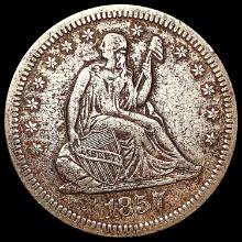 1857-O Seated Liberty Quarter NEARLY UNCIRCULATED