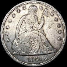 1841 Seated Liberty Dollar CLOSELY UNCIRCULATED